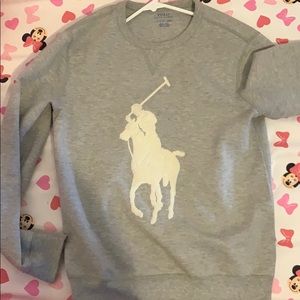 Grey polo sweater
